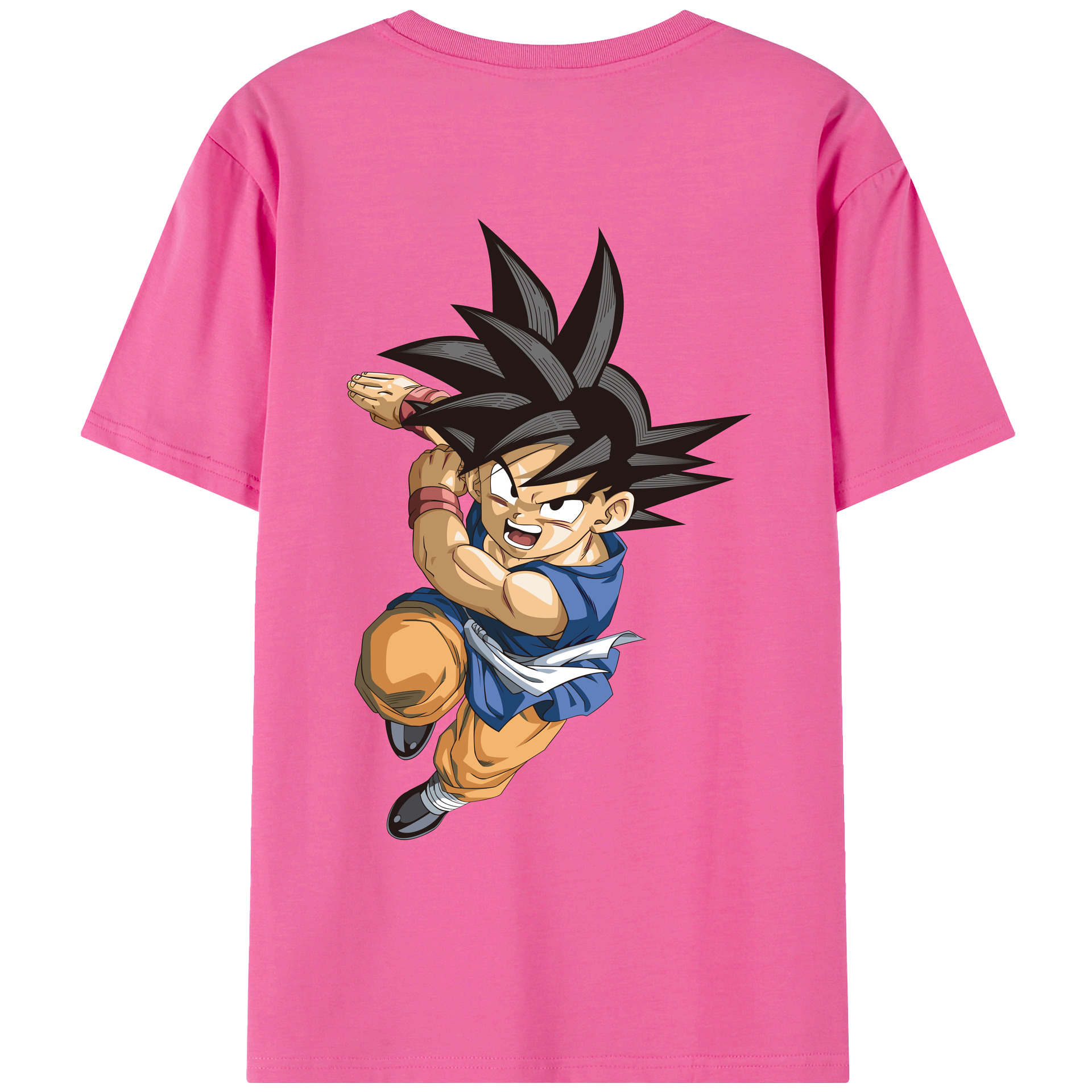 （画像用） ドラゴンボール 孫悟空（そん ごくう）Son Goku カカロット DRAGON BALL Kakarotto レディース半袖Tシャツ(バックプリント)